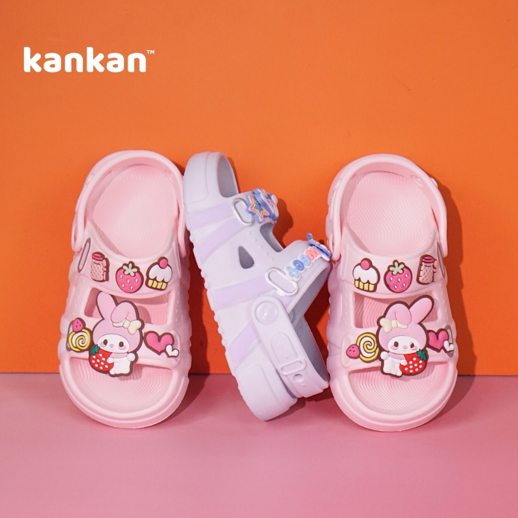 Dép Quai Hậu Bé Gái KanKanStore Sandal Xăng Đan Kuromi Melody Cinamonroll Trẻ Em KA147