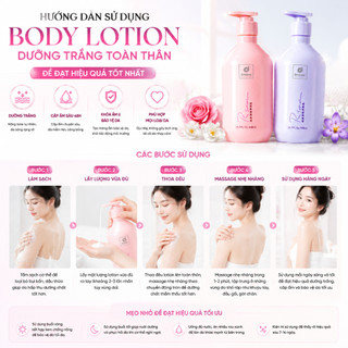 Sữa Dưỡng Thể RSARIAS Trắng Da Dưỡng Ẩm Sâu –Trắng Sáng Da, 24giờ Giữ Ẩm Lâu Dài, Mùi Hương Quyến Rũ