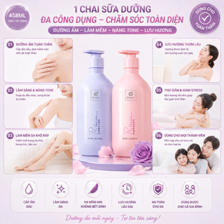 Sữa Dưỡng Thể RSARIAS Trắng Da Dưỡng Ẩm Sâu –Trắng Sáng Da, 24giờ Giữ Ẩm Lâu Dài, Mùi Hương Quyến Rũ