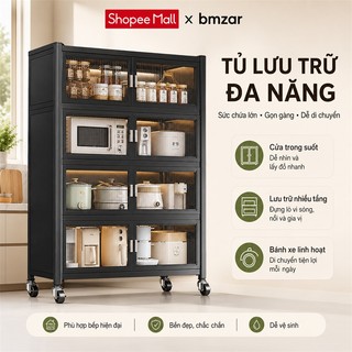 Tủ bếp Đa Năng Kệ để đồ nhà bếp Có bánh xe Kệ tủ đa năng Chống bụi 360 độ