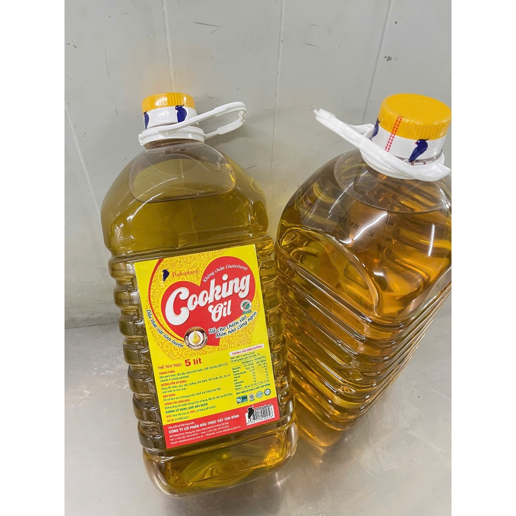 Dầu Ăn 5 Lít Cooking Oil Can ( Hỏa Tốc TPHCM )