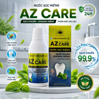 Nước Súc Miệng AZ Care Hương Bạc Hà, Thông Mũi Mát Họng 250ml