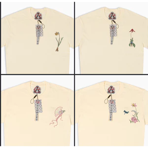 Áo Thun Thêu Hoa Art Áo Thun Localbrand Cotton 245 Gsm ( Bst Hoa)
