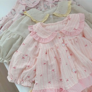Quần áo trẻ em, Pijama mặc nhà hoạ tiết cho bé 9-21kg S2155 Tiểu Yến KID