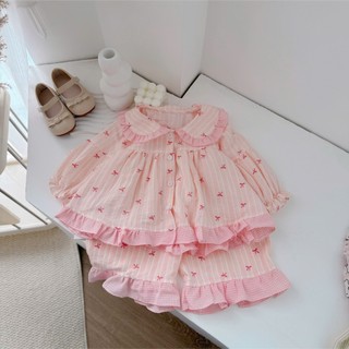 Quần áo trẻ em, Pijama mặc nhà hoạ tiết cho bé 9-21kg S2155 Tiểu Yến KID