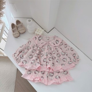 Quần áo trẻ em, Pijama mặc nhà hoạ tiết cho bé 9-21kg S2155 Tiểu Yến KID