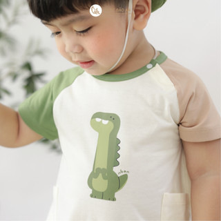M&B (6M-24M) Bộ bodychip LILO ROCO cotton thoáng mát mùa hè, co giãn tốt, thấm hút mồ hôi-DINO5.25