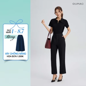 Quần Tây Nữ GUMAC Ống Đứng Thiết Kế Gabet Chống Hở Thanh Lịch Tôn Dáng Hiện Đại QG07081