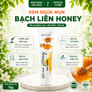 Kem Ngừa Mụn Honey 15g - Hỗ Trợ Giảm Mụn, Mờ Thâm, Chiết Xuất Mật Ong Và Thảo Dược