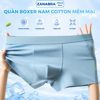 [ Mẫu Mới Về ] Quần lót ship nam Boxer Cotton co giãn thoải mái chất vải mềm thoáng khí ZANABRA N777