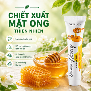 Kem Ngừa Mụn Honey 15g - Hỗ Trợ Giảm Mụn, Mờ Thâm, Chiết Xuất Mật Ong Và Thảo Dược