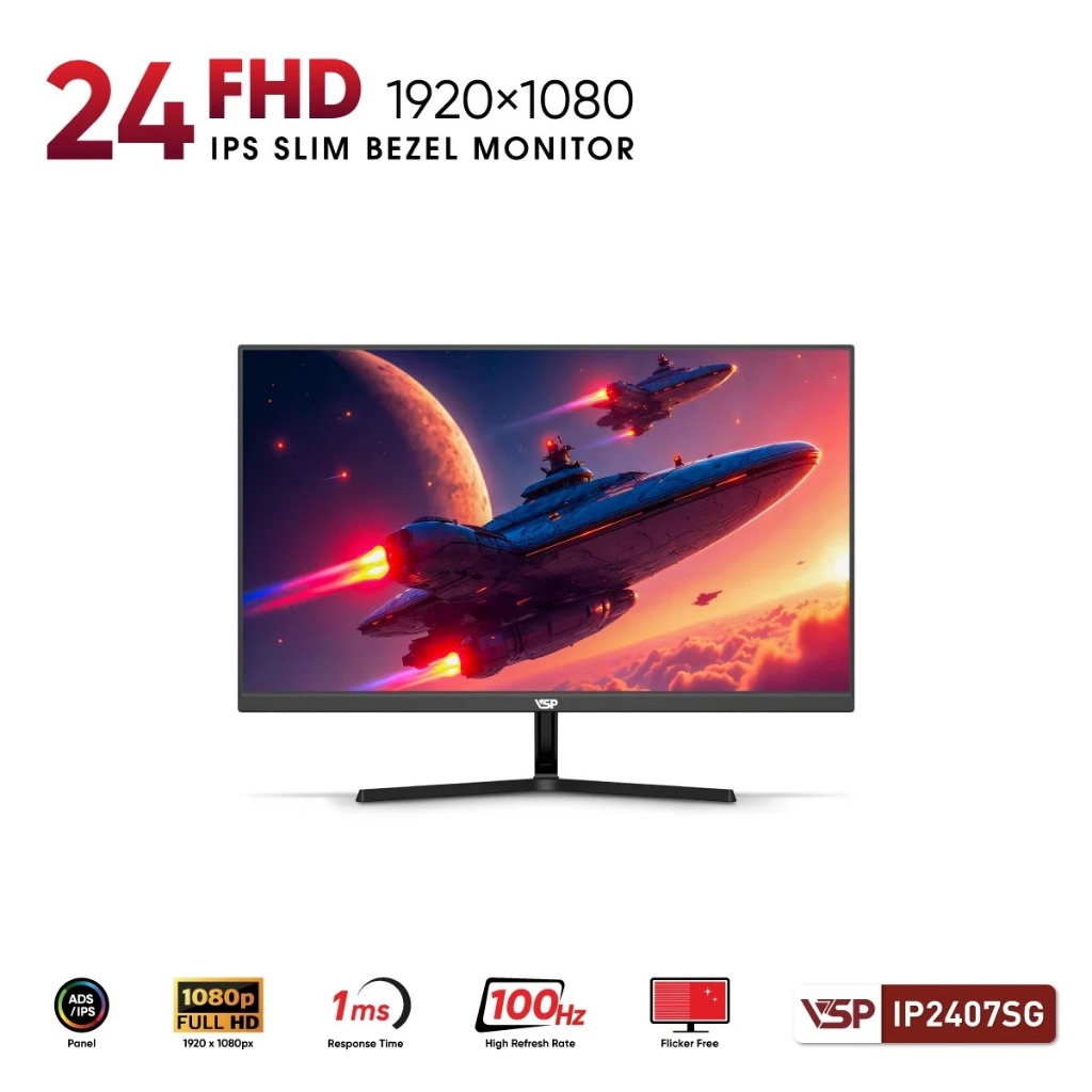 Màn Hình VSP IP2407SG(23.8inch/ IPS/ FHD/ 100Hz - 120Hz/ 1ms)-Bảo hành chính hãng 36 tháng giá tốt nhất Shopee | BigBuy360 - bigbuy360.vn