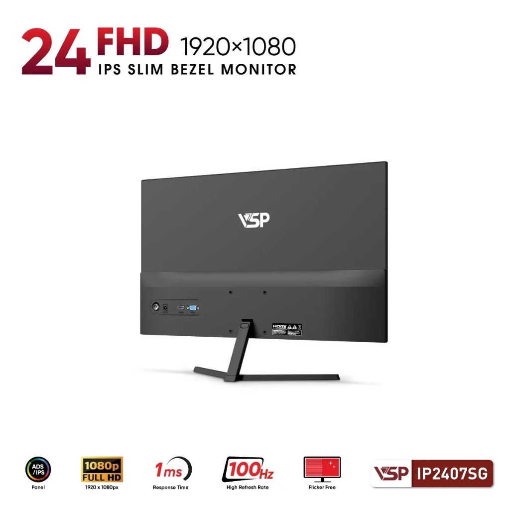 Màn Hình VSP IP2407SG(23.8inch/ IPS/ FHD/ 100Hz - 120Hz/ 1ms)-Bảo hành chính hãng 36 tháng giá tốt nhất Shopee | BigBuy360 - bigbuy360.vn