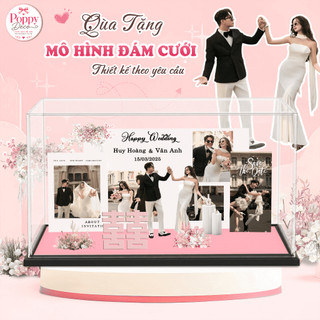Quà tặng mô hình standee đám cưới, Mô hình decor trang trí đám cưới
