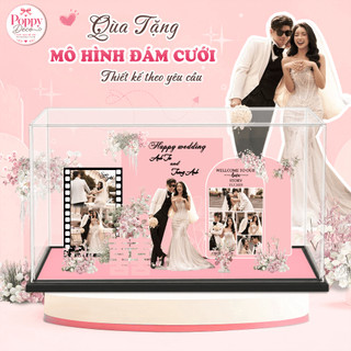 Quà tặng mô hình standee đám cưới, Mô hình decor trang trí đám cưới