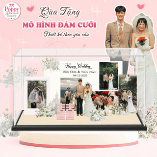 Quà tặng mô hình standee đám cưới, Mô hình decor trang trí đám cưới