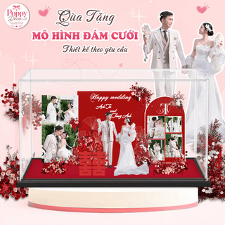 Quà tặng mô hình standee đám cưới, Mô hình decor trang trí đám cưới