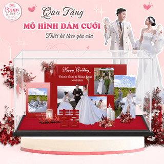 Quà tặng mô hình standee đám cưới, Mô hình decor trang trí đám cưới