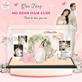 Quà tặng mô hình standee đám cưới, Mô hình decor trang trí đám cưới
