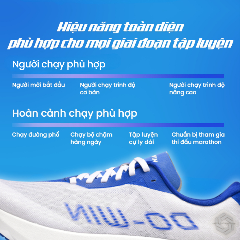 Giày thể thao chạy bộ nam nữ Do-win Hexagon3 - Công nghệ Nylon Sợi Carbon mới, nảy hơn, êm nhẹ hơn
