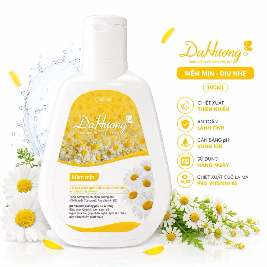 {CÓ SẴN}🌸DUNG DỊCH VỆ SINH PHỤ NỮ DẠ HƯƠNG 100ML,4 PHÂN LOẠI (DỊU NHẸ|TOÀN DIỆN|THOÁNG SẠCH|MỀM MỊN)
