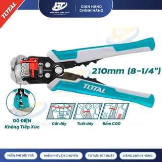 Kìm Tuốt Dây Điện Có Chức Năng Phát Hiện Điện Áp TOTAL THT152429
