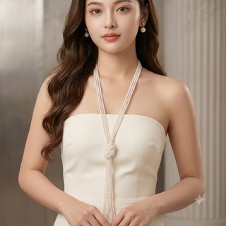 [ DAISYN ] N475 choker , dây chuyền mang áo dài , vòng cổ mang áo dài hạt Ngọc 4mm sang trọng cho nữ