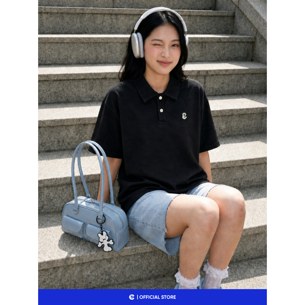 Áo thun phông polo có cổ bẻ trẻ trung boxy Local Brand Chính Hãng City Cycle Áo Polo Frankness