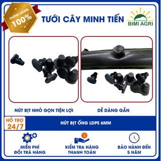 Combo 20 bịt lỗ Ldpe 6 (bịt lỗ từ ống ra dây dẫn béc 6ly )