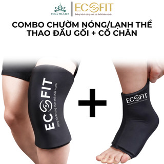 Combo chườm nóng lạnh thể thao ECOFIT, chườm đầu gối + cổ chân, hậu phẫu thuật, sau chơi thể thao, thư giãn cơ bắp