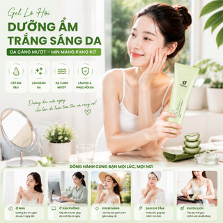 Gel Dưỡng Ẩm Nha Đam RSARIA – Cấp Ẩm Sâu, Làm Dịu Da, Giảm Khô Rát Hiệu Quả