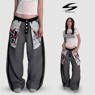 Quần Jeans Phong Cách Lật Ngược INSIDE OUT Form Rộng Unisex Nam Nữ Cá Tính SSSTORE.Aesthetic