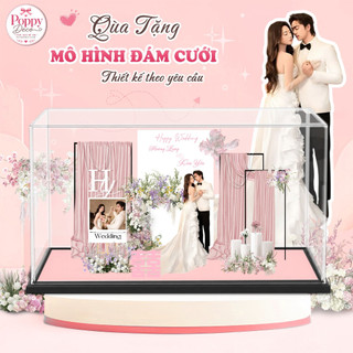 Quà tặng mô hình standee đám cưới, Mô hình decor trang trí đám cưới