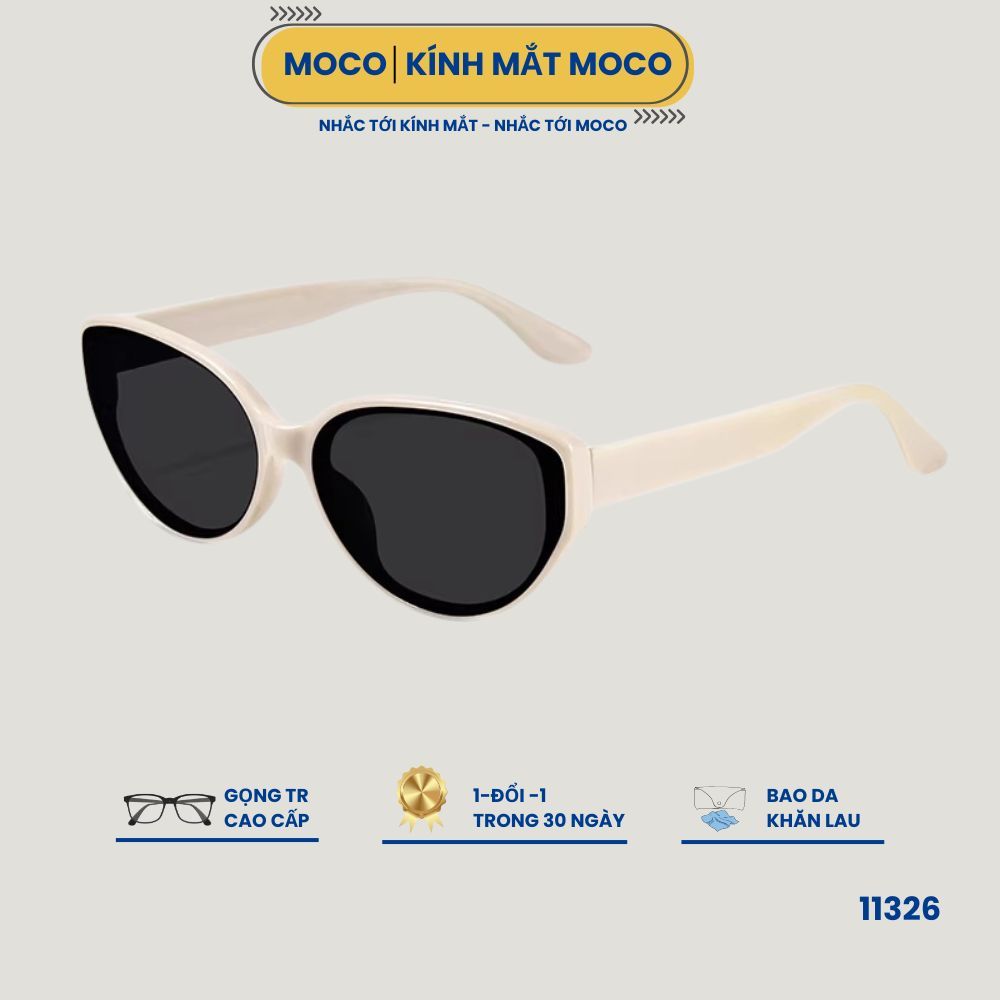 Kính mát thời trang MOCO 11326 gọng nhựa cao cấp, kính râm đi chơi chống UV phù hợp cho cả nam và nữ
