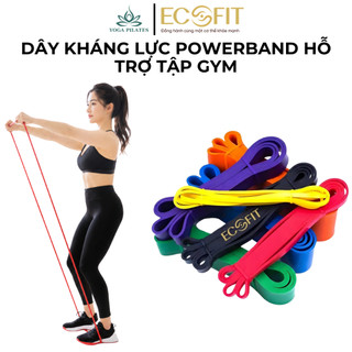 Dây kháng lực POWERBAND hỗ trợ tập Gym, Yoga, tăng cơ, giảm mỡ, đủ mức kháng lực
