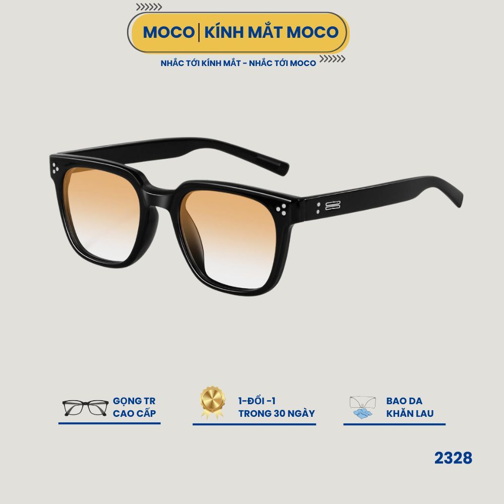 Kính râm thời trang nam và nữ MOCO 2328 gọng nhựa cao cấp, chống tia UV400, kính mát gọng vuông 2025