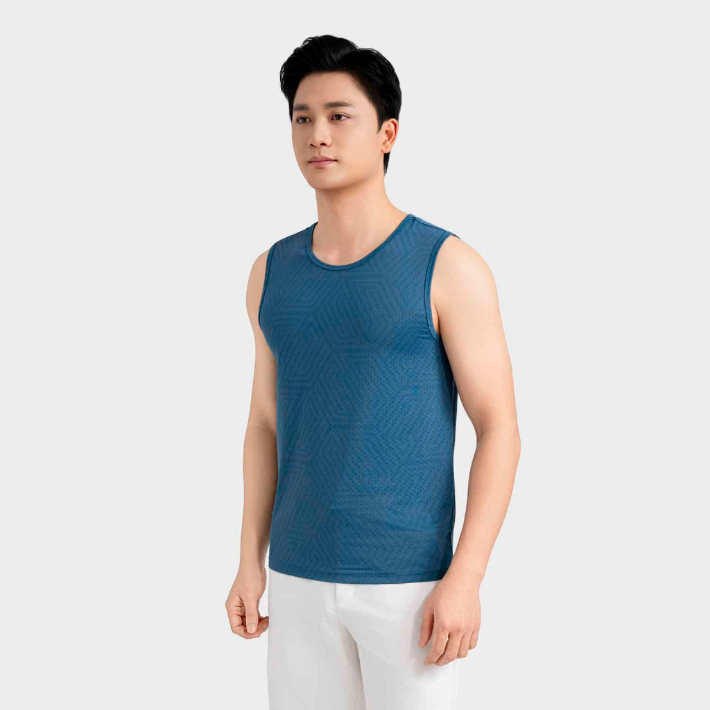 Áo Tanktop Nam Insidemen tản nhiệt, thoáng khí, khô nhanh phù hợp thể thao ITL120AS0