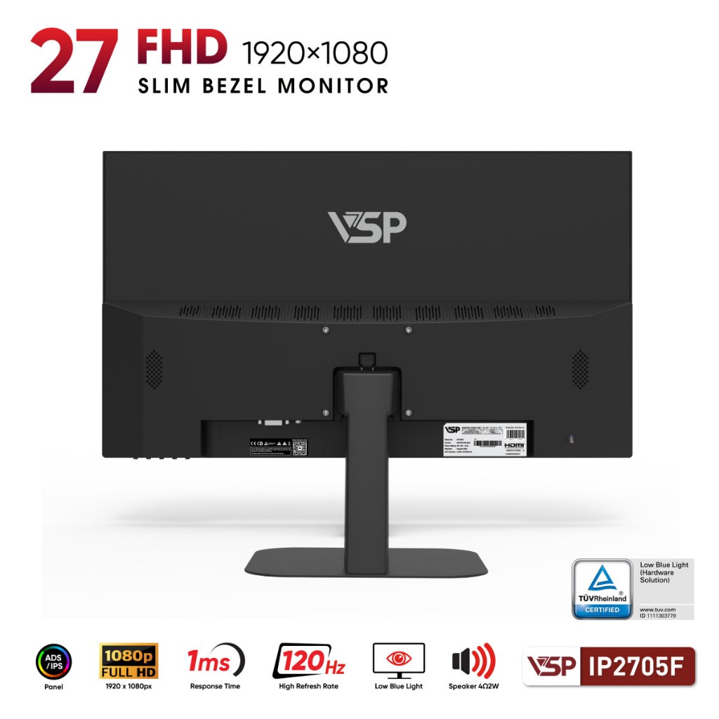 Màn Hình VSP IP2705F (27 inch / IPS / FHD / 120Hz / 1ms) Bảo hành chính hãng 36 Tháng giá tốt nhât Shopee | BigBuy360 - bigbuy360.vn