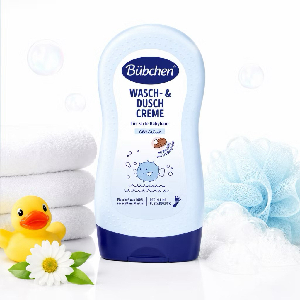 {Có Sẵn} Sữa Tắm Gội Cho Bé Wasch- & Duschcreme Dầu Hạnh Nhân Cho Da Nhạy Cảm 230ml Bubchen