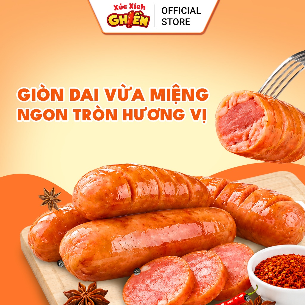 Lạp Xưởng Tươi Bao Bao Vị Hà Khẩu S2 Vietinter Foods (Gói 500g)