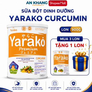 Sữa Nghệ Yarako Premium Curcumin – Hỗ Trợ Dạ Dày, Làm Lành Vết Thương, Tốt Cho Phụ Nữ Sau Sinh - Long 400/900G