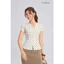 Áo Peplum Nữ GUMAC Cổ V Tay Ngắn Xòe Nhẹ Tôn Eo Thanh Lịch Tôn Dáng LAG06044
