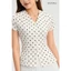 Áo Peplum Nữ GUMAC Cổ V Tay Ngắn Xòe Nhẹ Tôn Eo Thanh Lịch Tôn Dáng LAG06044