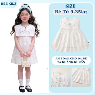 Váy Cho Bé Gái, Váy Cho Bé Thêu Hình Sinh Nhật Đáng Yêu Thiết Kế Túi Siêu Xinh Chất Liệu Cotton Mềm