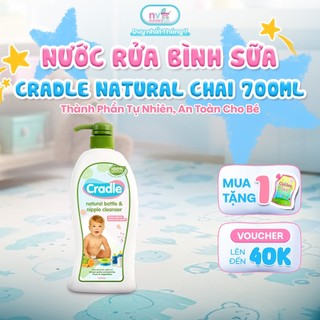 Nước Rửa Bình Sữa Cradle Natural Chai 700ml
– Thành Phần Tự Nhiên, An Toàn Cho Bé