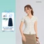 Áo Peplum Nữ GUMAC Cổ V Tay Ngắn Xòe Nhẹ Tôn Eo Thanh Lịch Tôn Dáng LAG06044