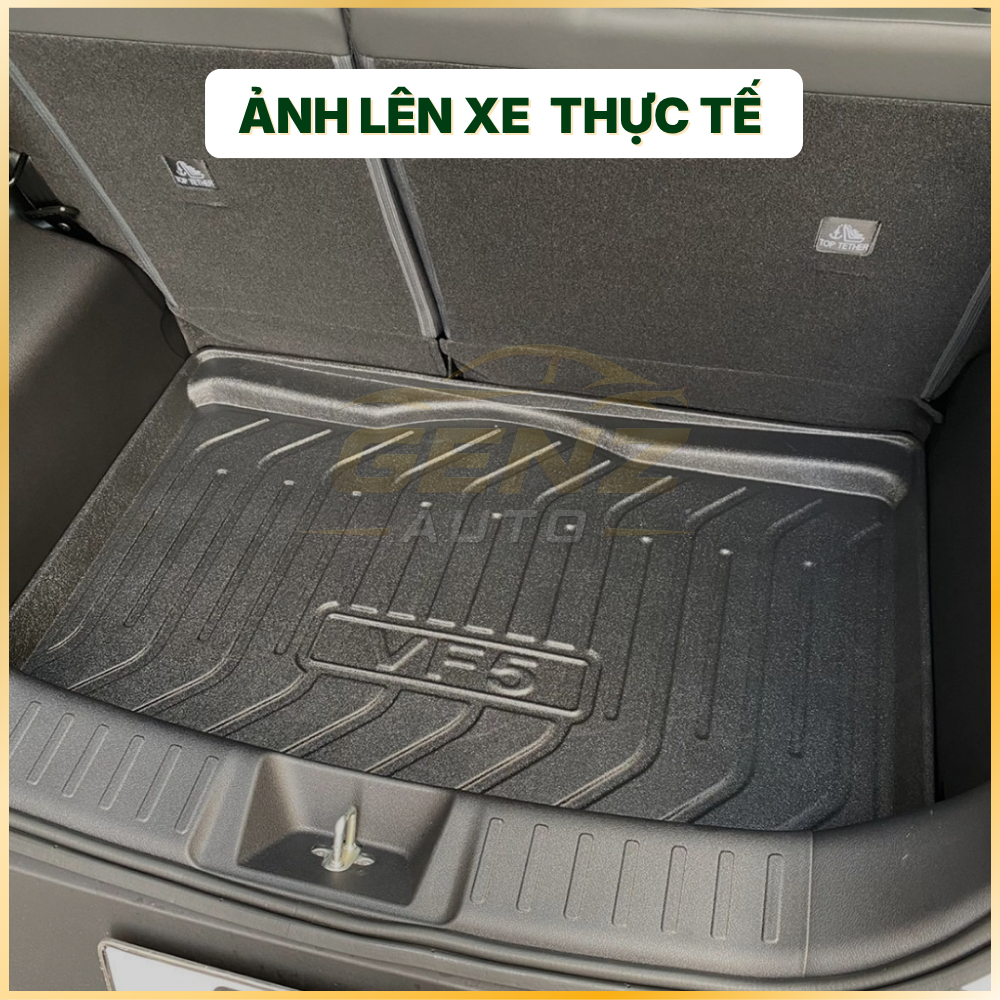 Lót cốp VF5- Vinfast VF5, Nhựa dẻo TPO không mùi, Chuẩn khít Form xe, Chống thấm nước cực tốt