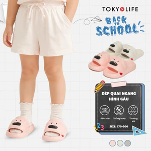 Dép quai ngang hình gấu cho bé TOKYOLIFE chất liệu siêu nhẹ chống trượt 40004256