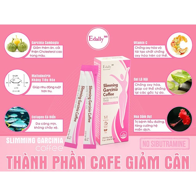 Cà Phê Giảm Cân Slimming Garcinia Coffee Idol Capsule Chính Hãng hộp Hộp 15 Viên