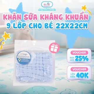 [Hàng Tặng] Khăn Sữa Kháng Khuẩn 9 Lớp Cho Bé 22x22cm